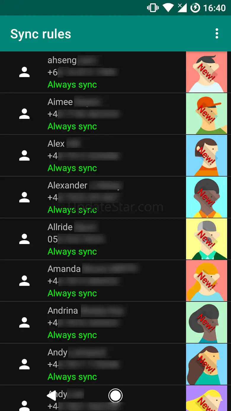 Contacts Sync (requires ROOT) 3.28
