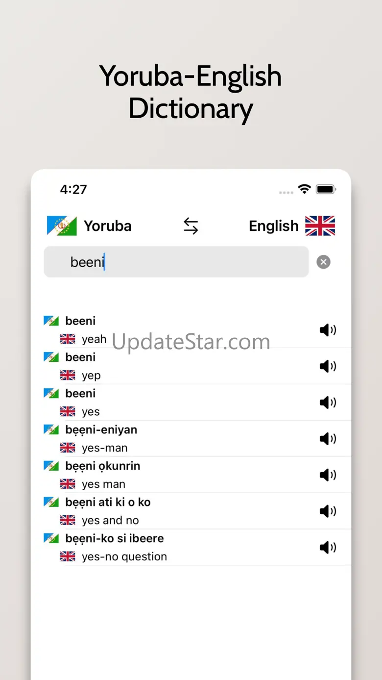 Yoruba-English Dictionary 1.1