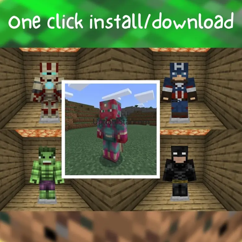 Superhero Mod for Minecraft PE 8.KPLR.32.1
