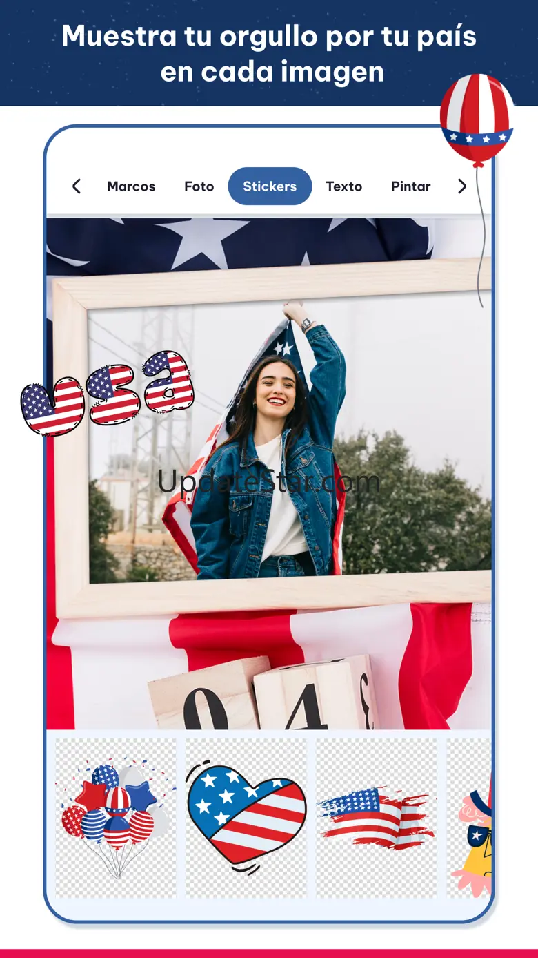 USA photo frames; 4th July day 1.1