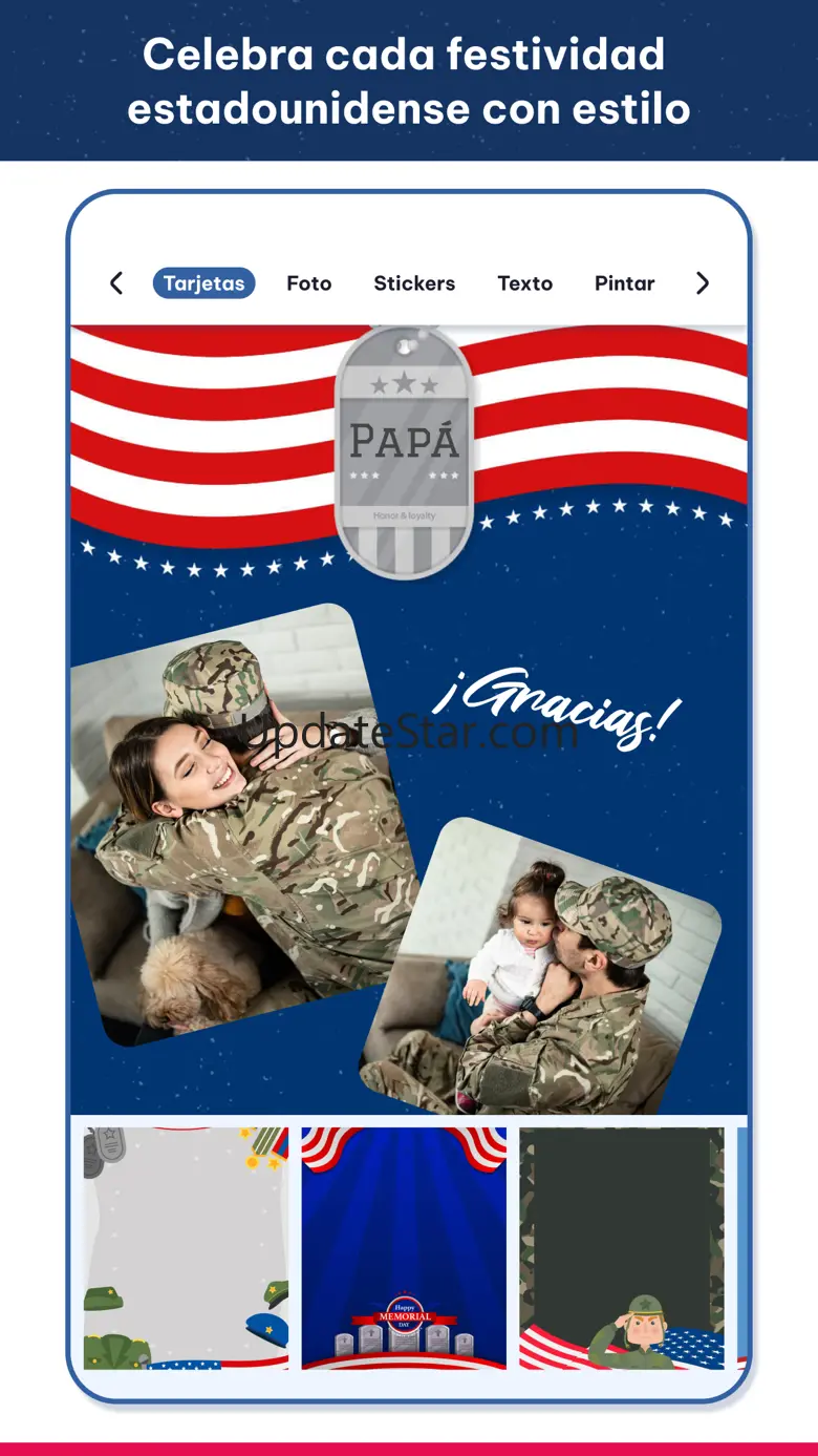 USA photo frames; 4th July day 1.1
