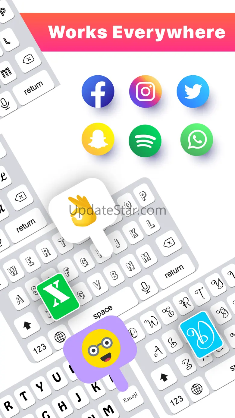 Fonts for iPhone: Keyboard Art 1.5