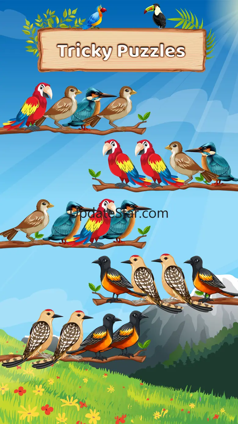 Bird Sort Color Puzzle ASMR 1.4