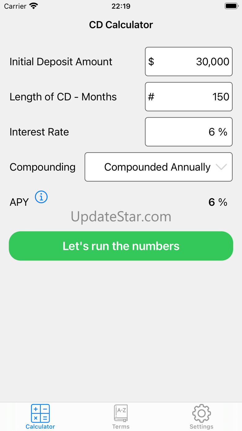 Certificate of Deposits Calc 1.1