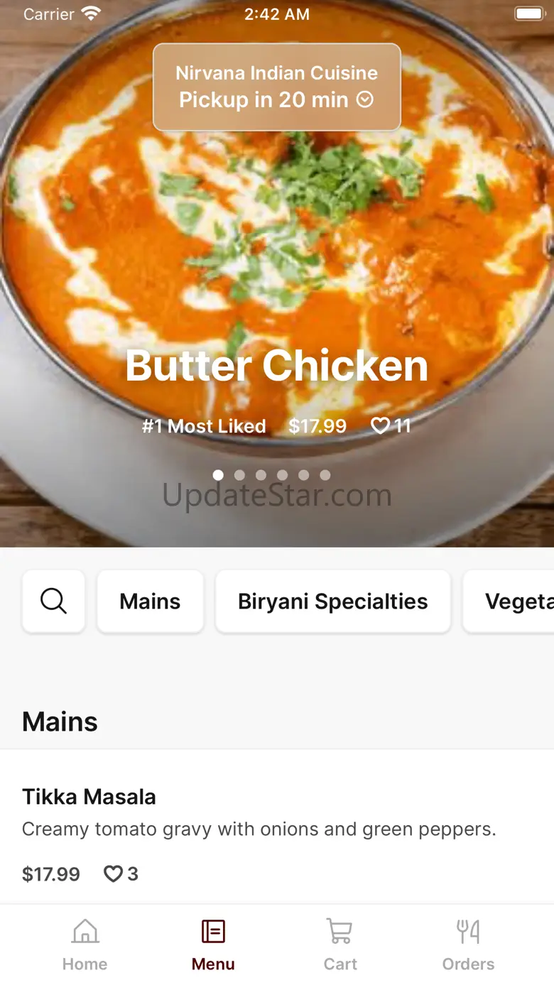 Nirvana Indian Cuisine (MD) 33.0.1