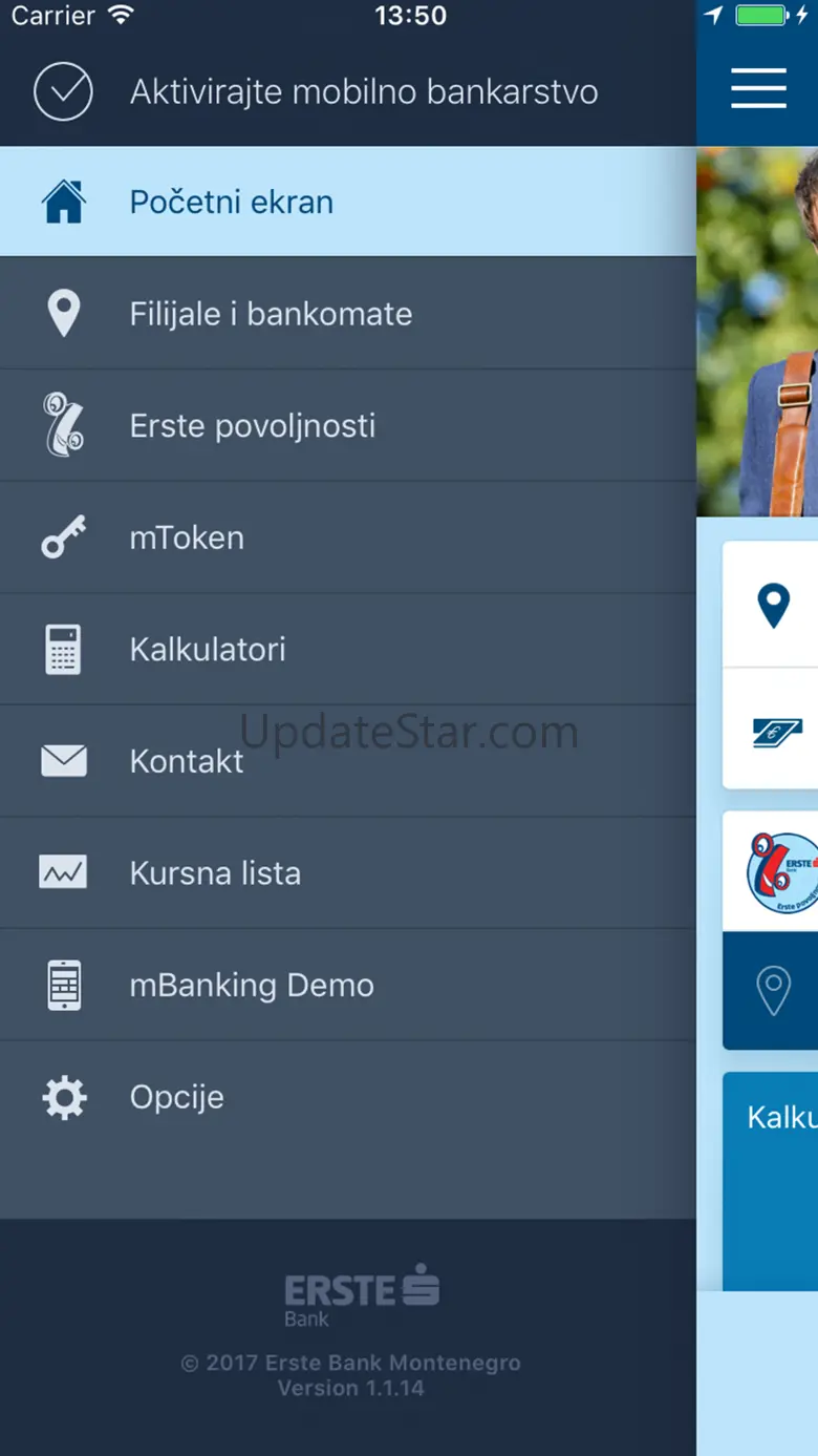 Erste mBanking Crna Gora 1.58