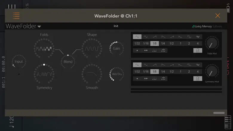 WaveFolder - Audio Unit 1.02