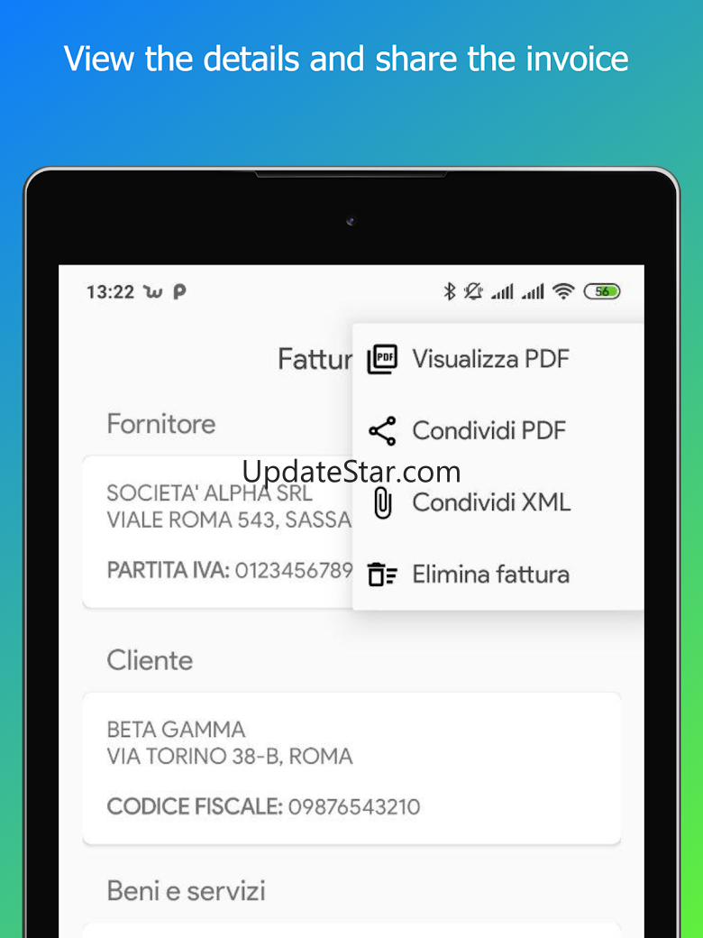 E-invoice reader - XML and P7M 2.0.1