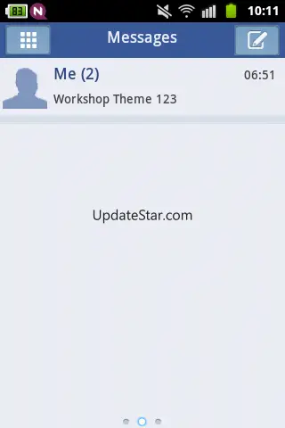 White Blue Theme GO SMS 2.6