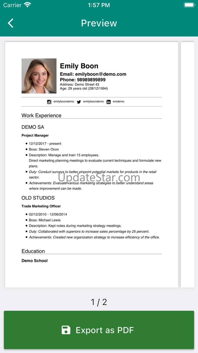 iCV - Curriculum Vitae 3.8.0