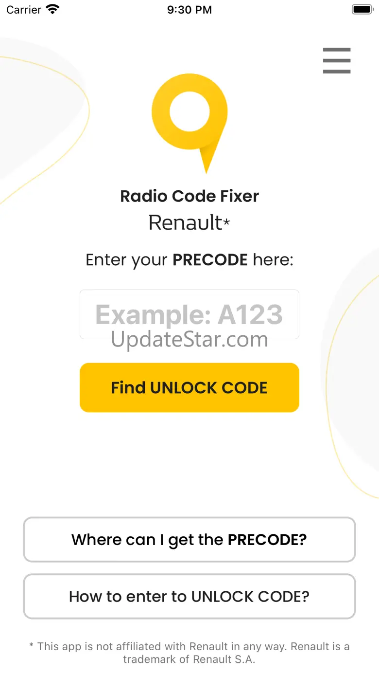 Radio Code Fixer For Renault 1.04