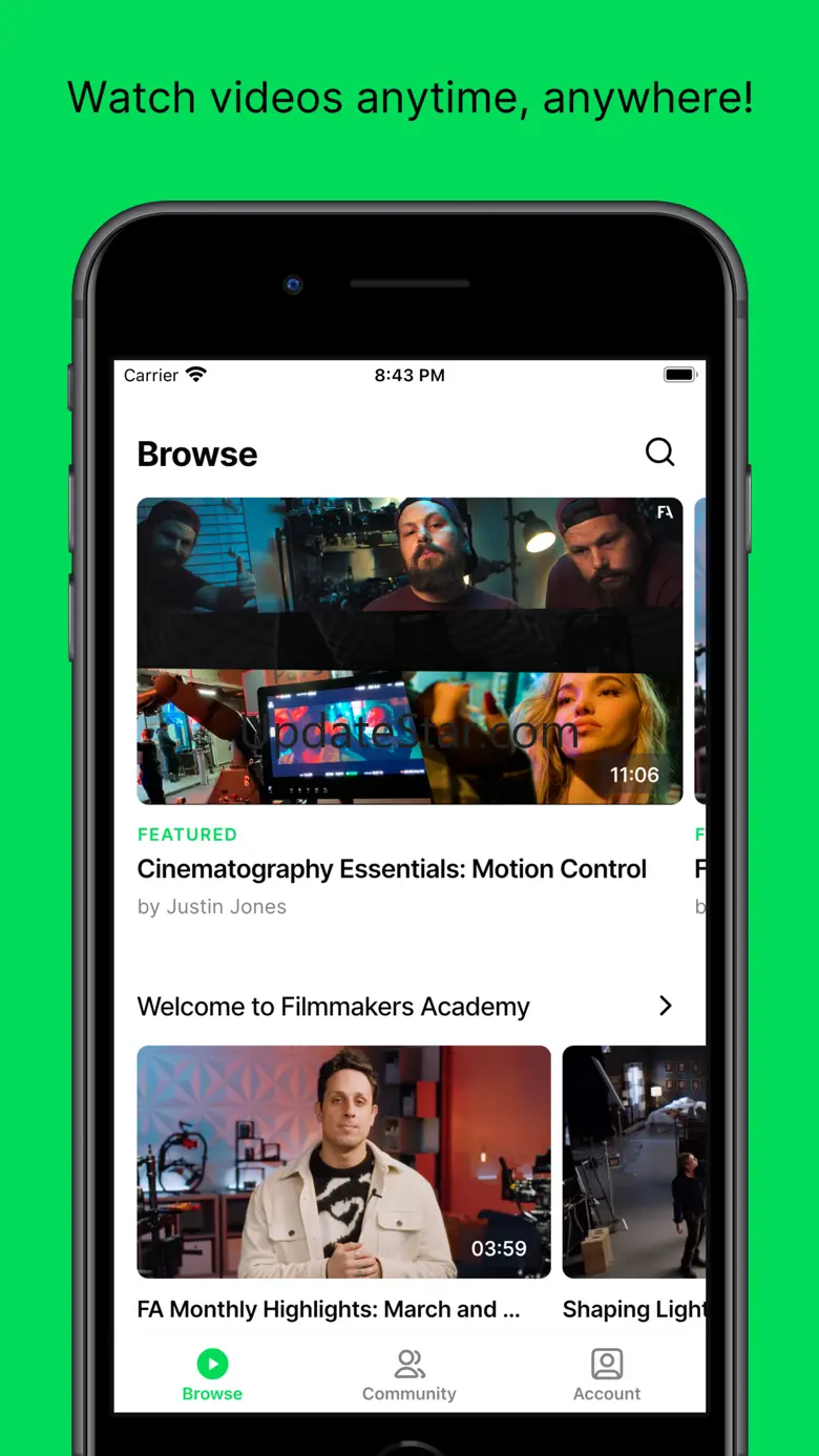 Filmmakers Academy 3.18.0