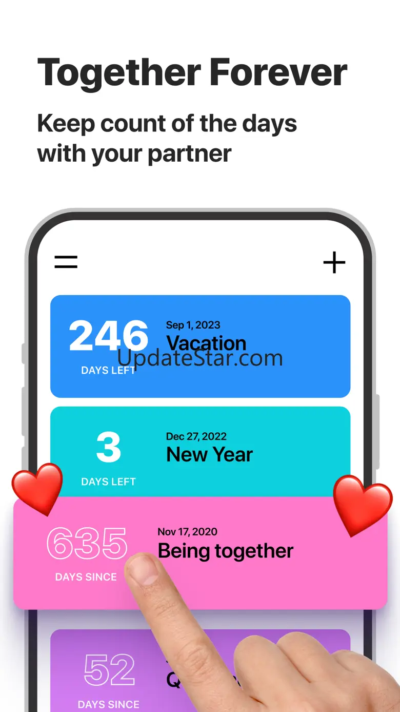 Days Counter. Event Tracker 2.0