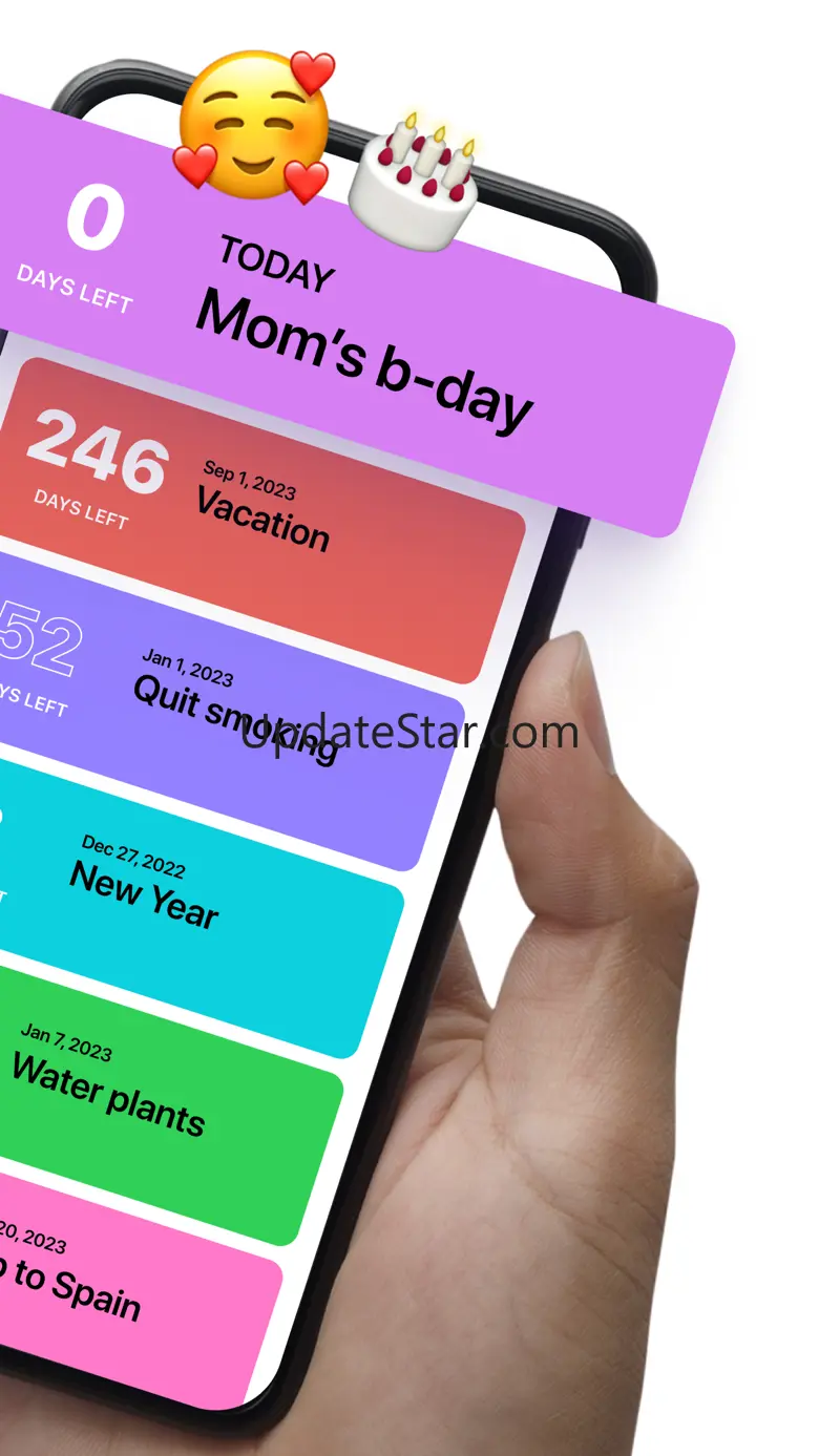 Days Counter. Event Tracker 2.0