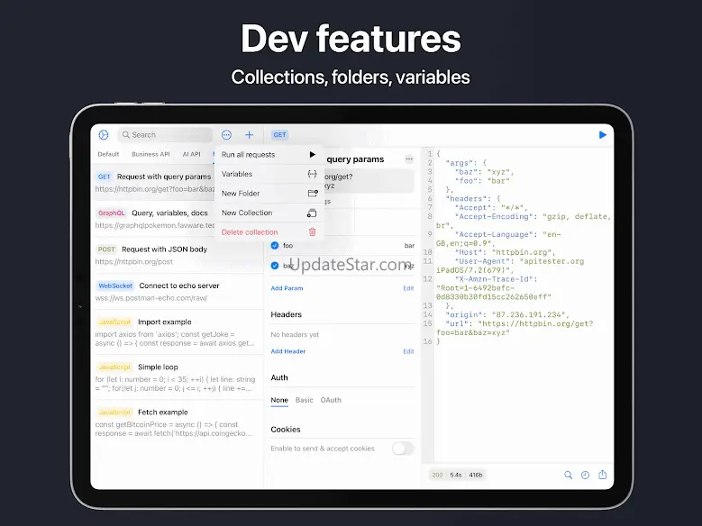 API Tester: Scripts & Terminal 7.5