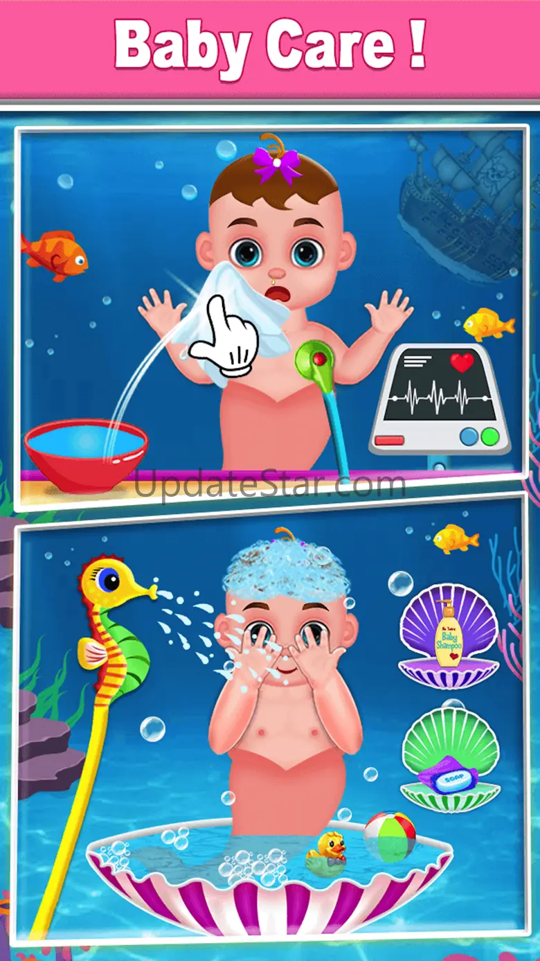 Mermaid Mom & Baby Care Game 2.0