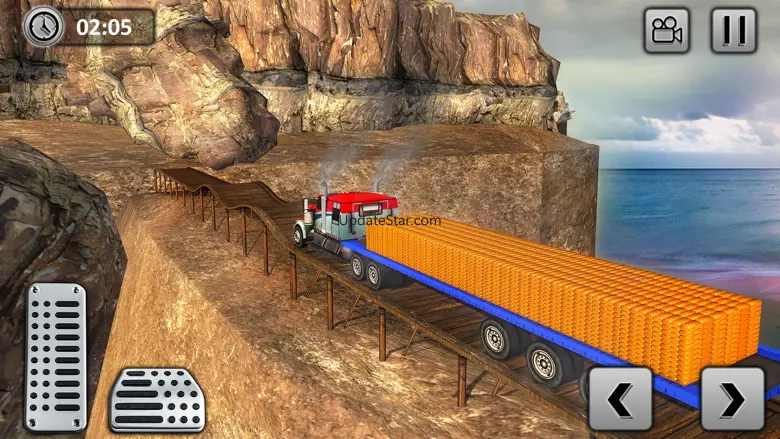 Gold Transporter Truck Drive 1.8