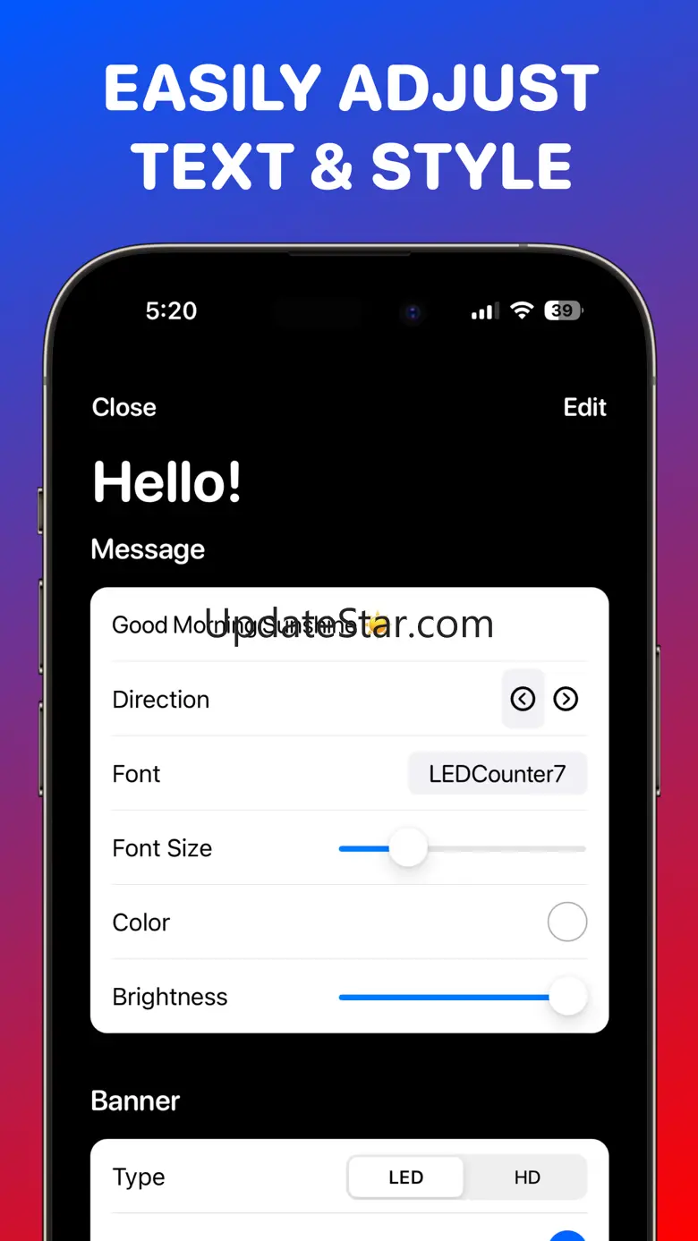 Scrolling Text - LED Sign 1.1