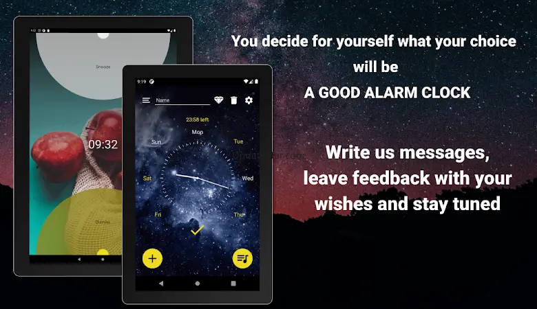 Gentle alarm clock with music 1.0.19