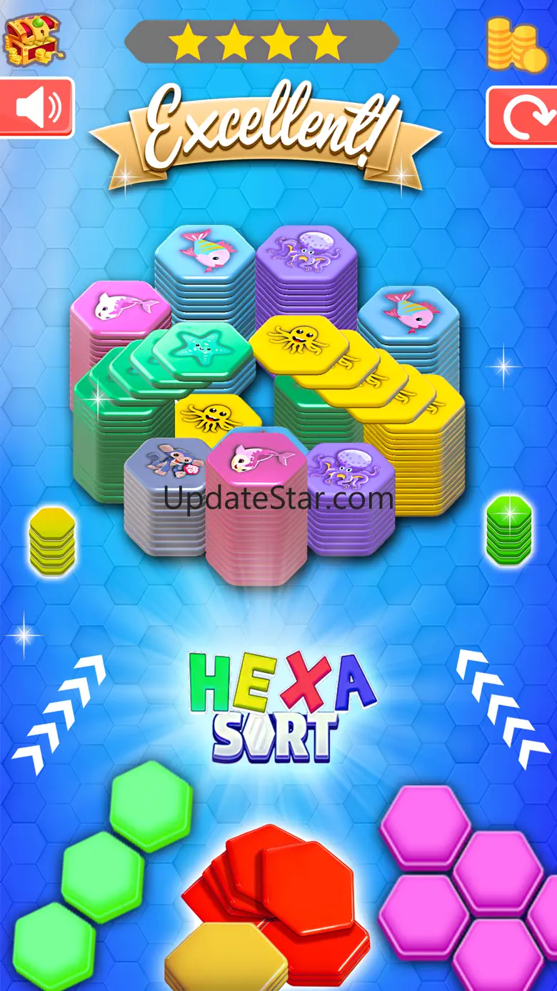 Hexa Sort Merge Puzzle Game 3D 1.0.5
