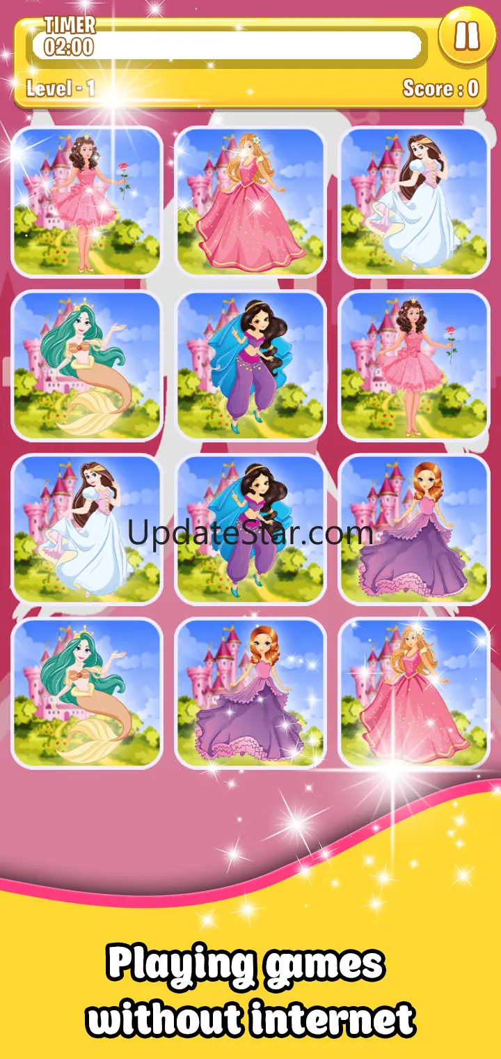 Princess Memory Match Game 3.2