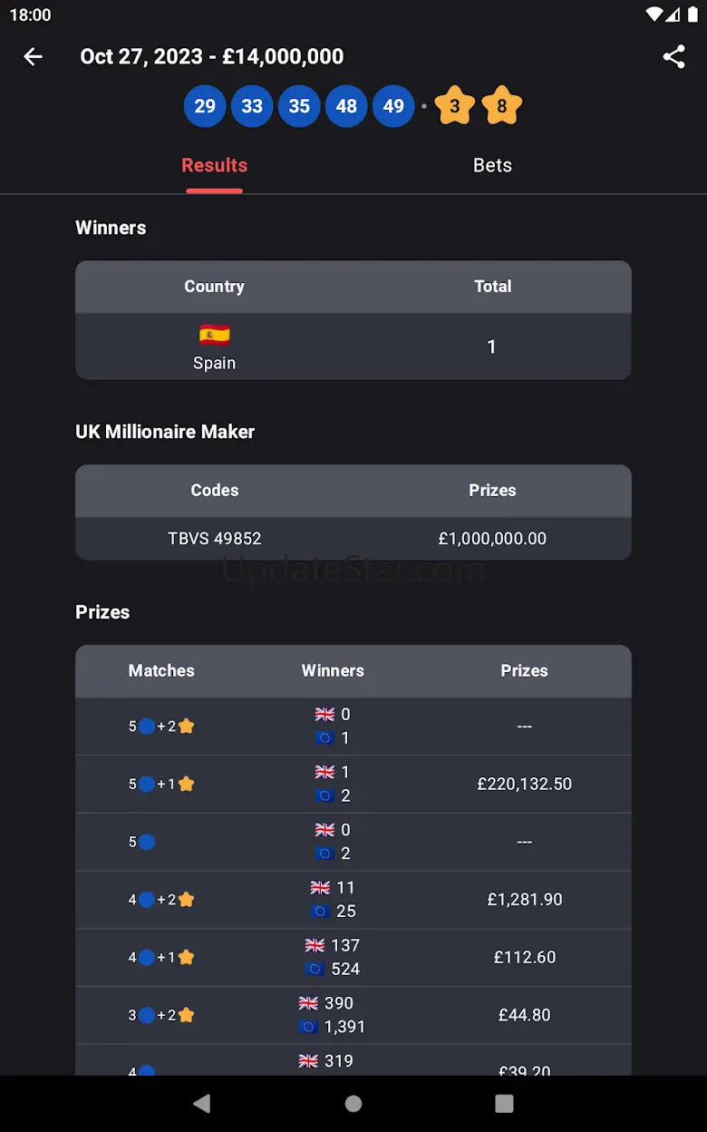 EuroResults Millions Dreams 2.7.6