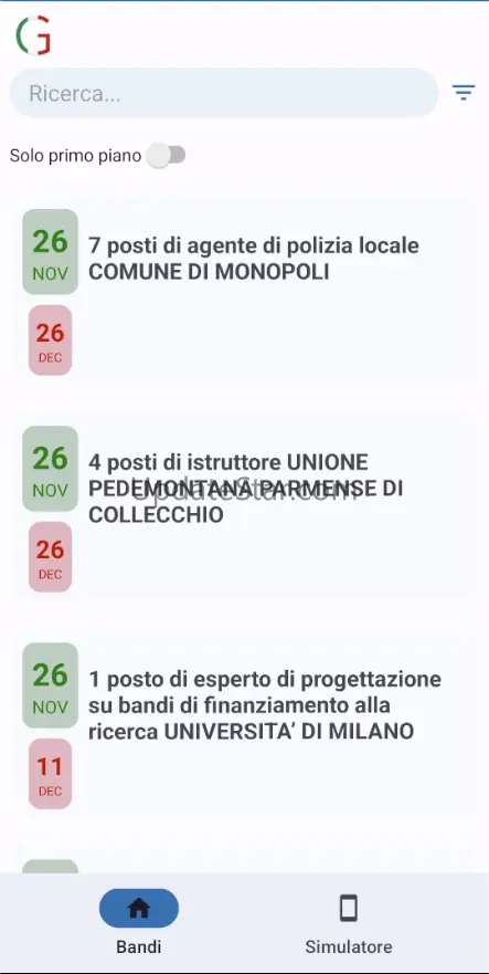 Gazzetta Ufficiale Concorsi