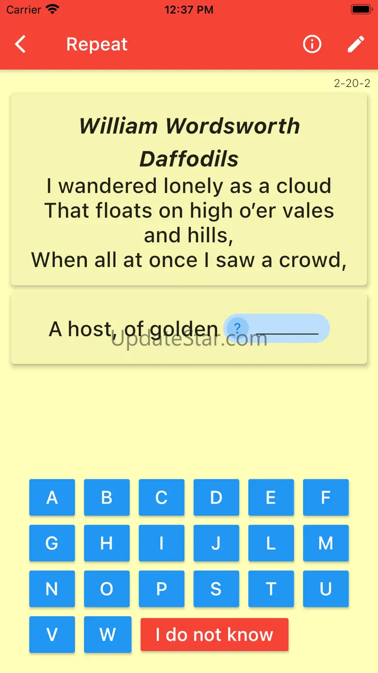 Poems - memorize poetry, texts 2.2