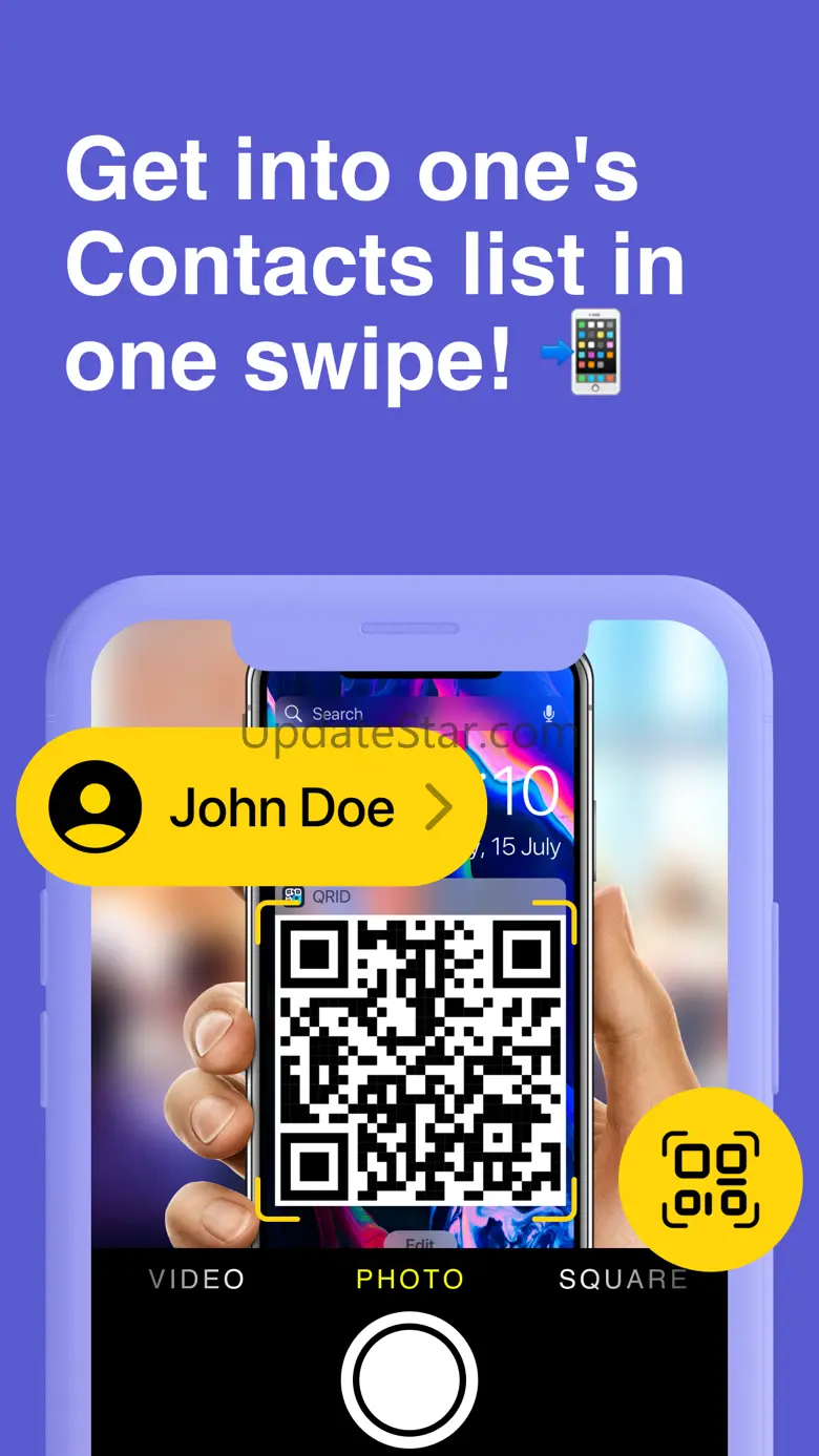 Business card in QR code QRID 2.0.0