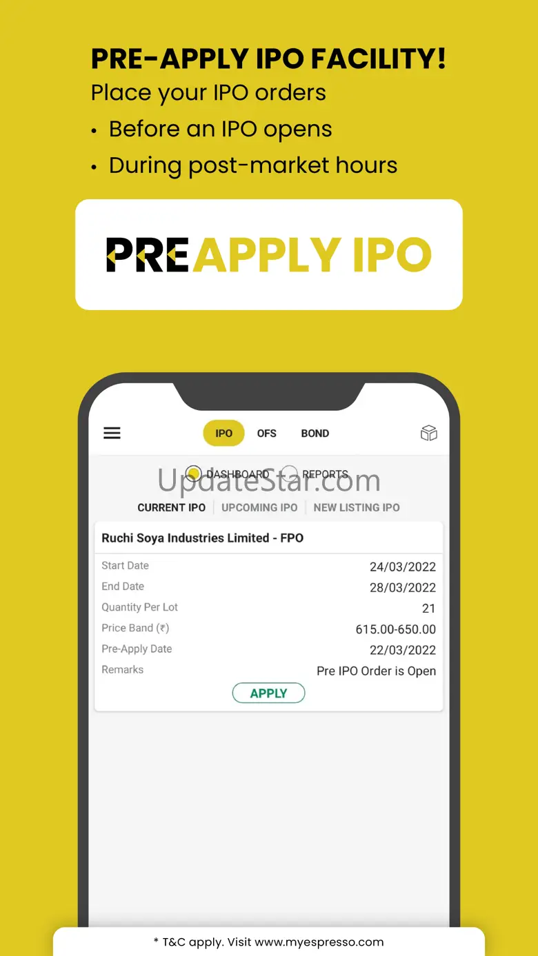 Espresso: Stocks, F&O, Demat iOS App Version 1.0.38