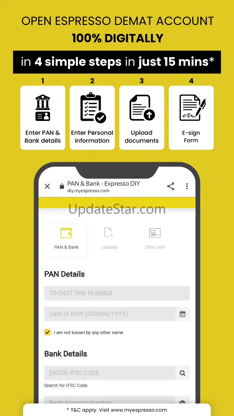 Espresso: Stocks, F&O, Demat iOS App Version 1.0.38