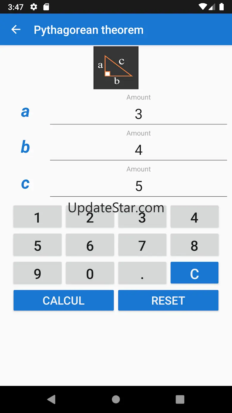 Pythagorean Theorem Calculator 24.1