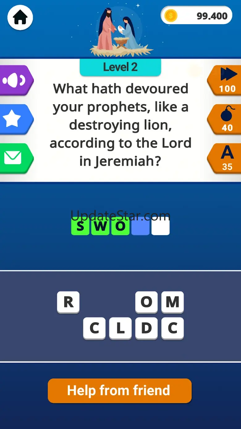 Bible Word Puzzle Trivia Games 4.3