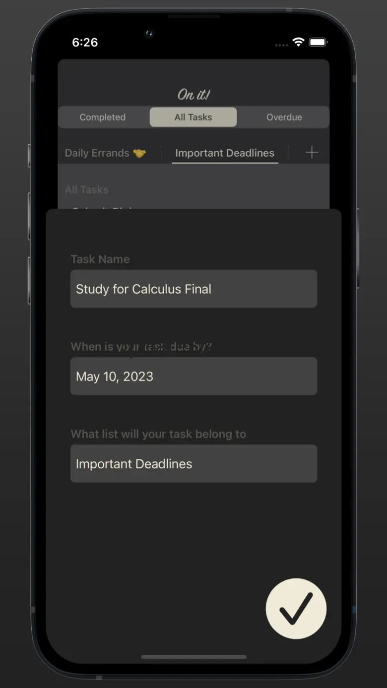 On it! - Task Scheduling 1.1