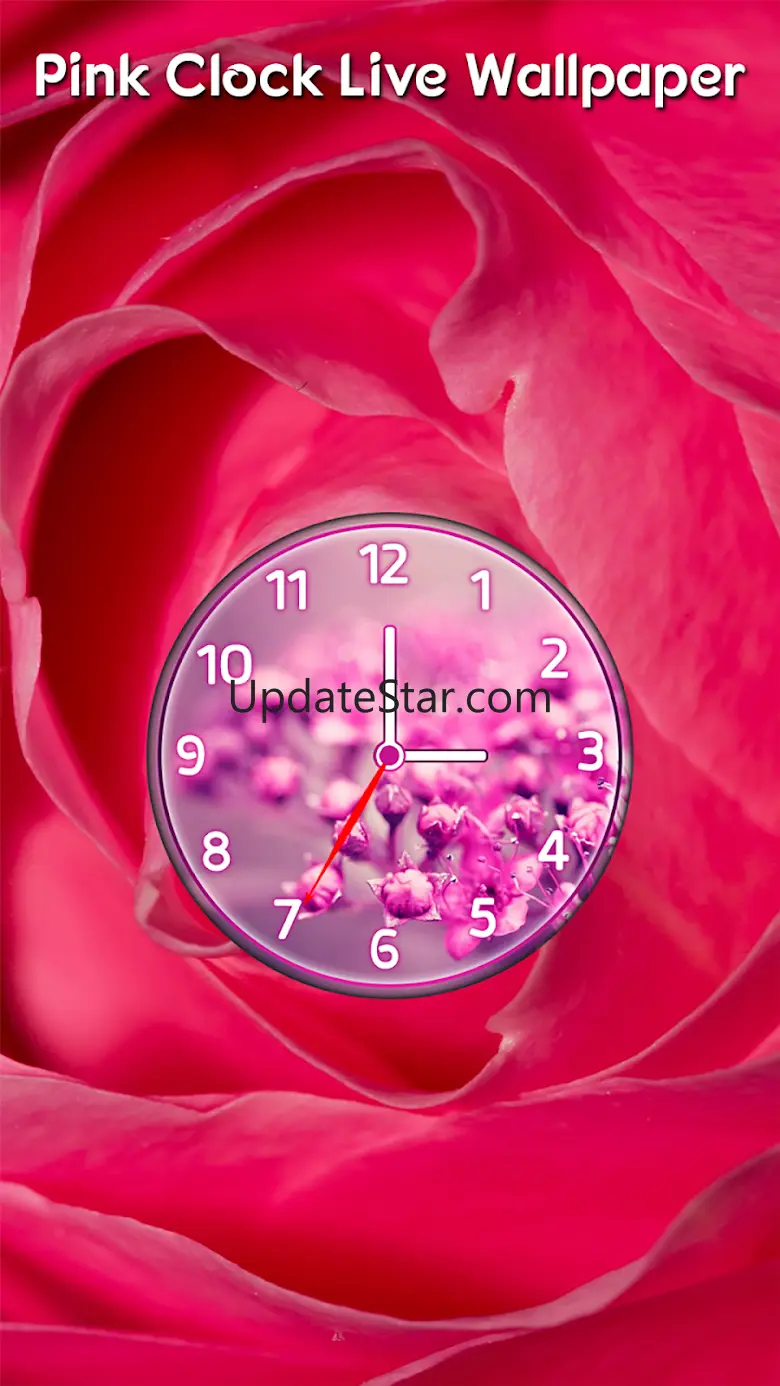 Pink Clock Live Wallpaper 1.3