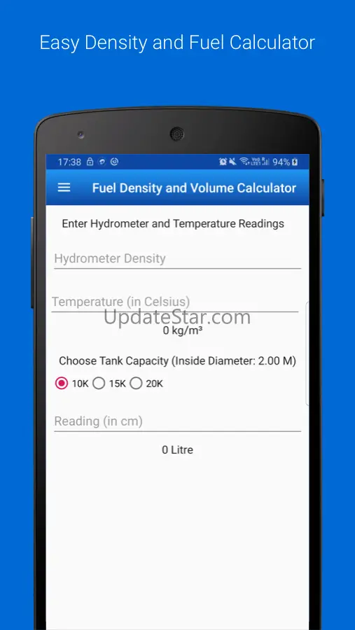 Fuel Density and Volume Calc 5.7.0