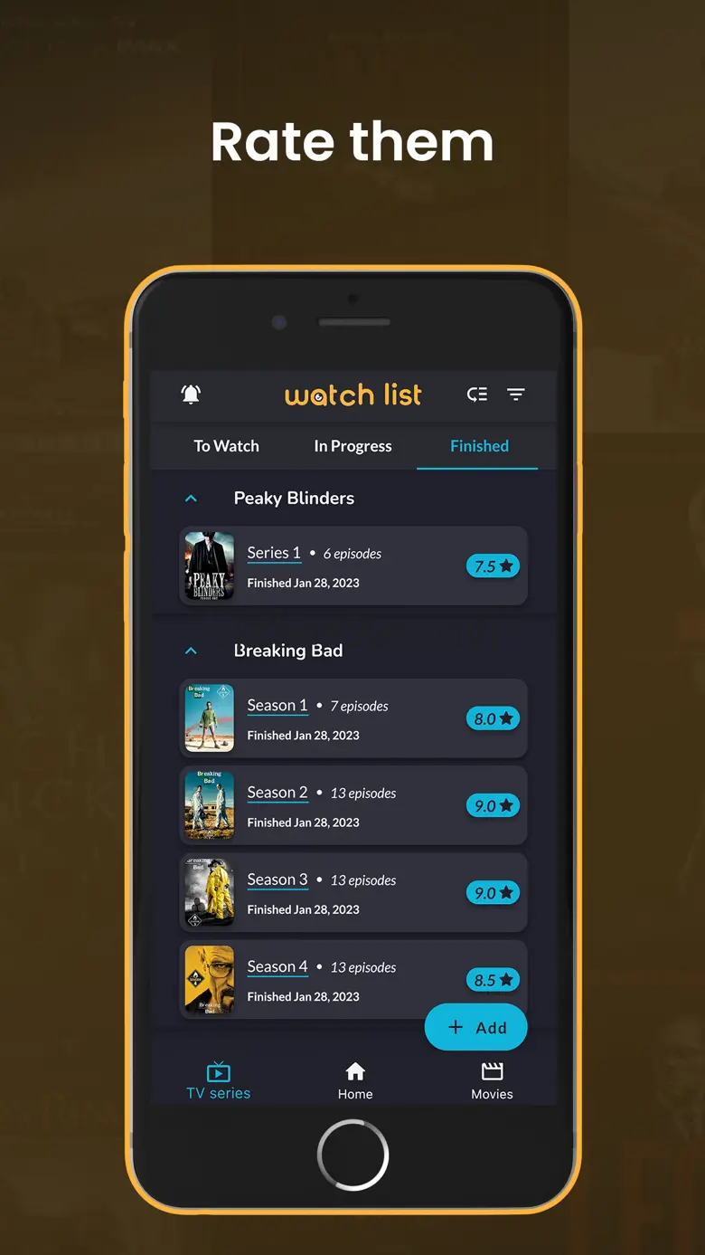 Watch List: TV Series & Movies 2.3.2