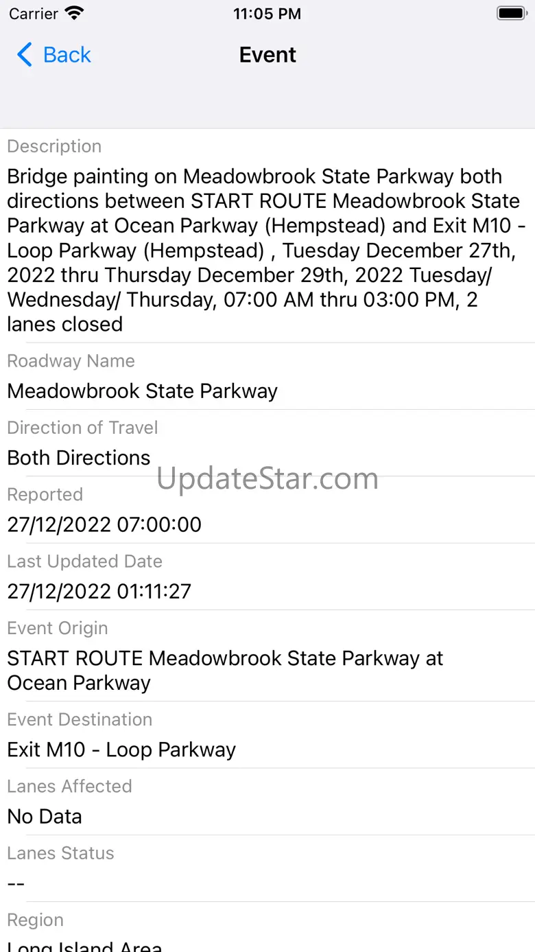 New York Road Report 1.3.1