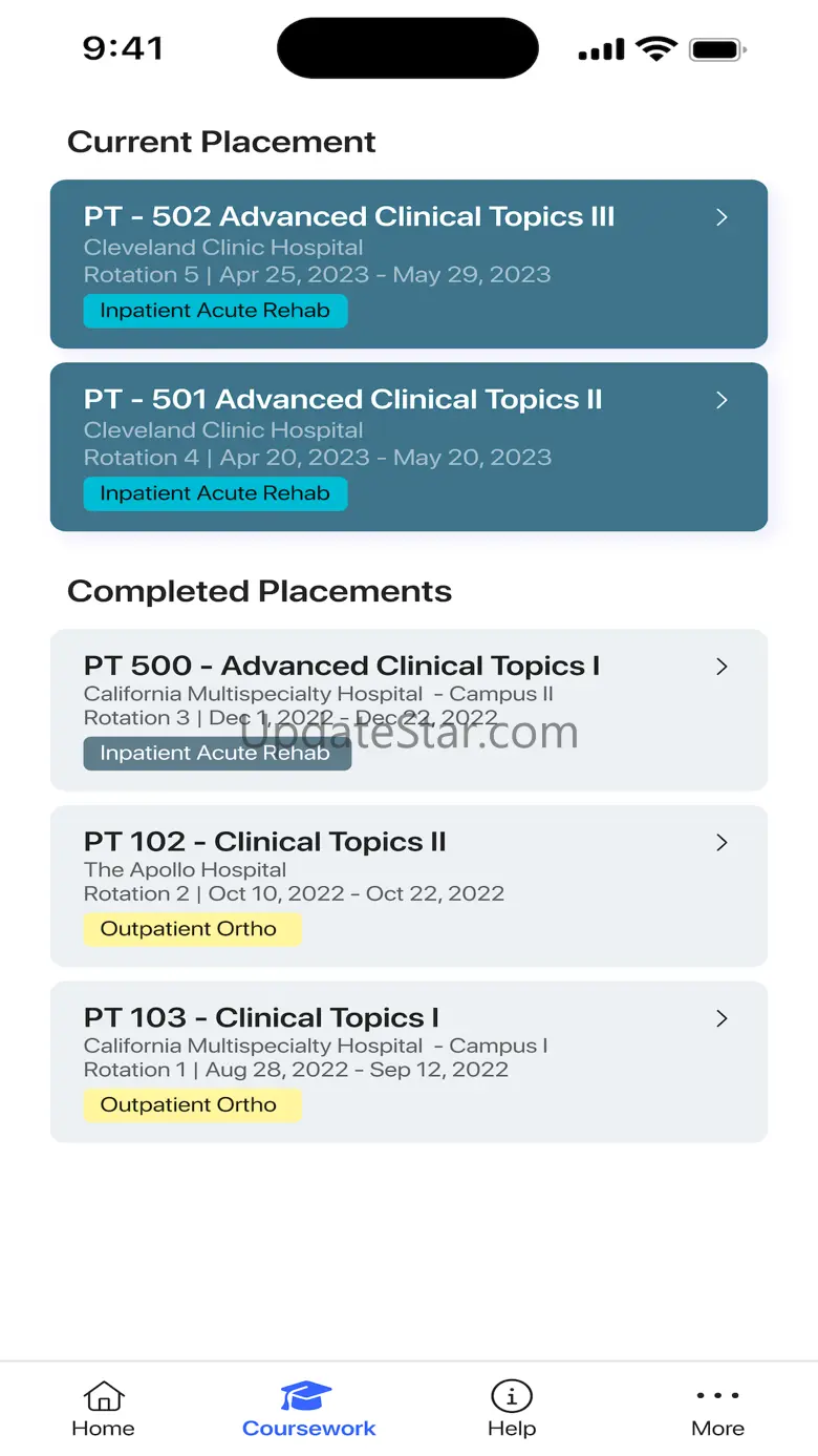Exxat Student 1.0.9
