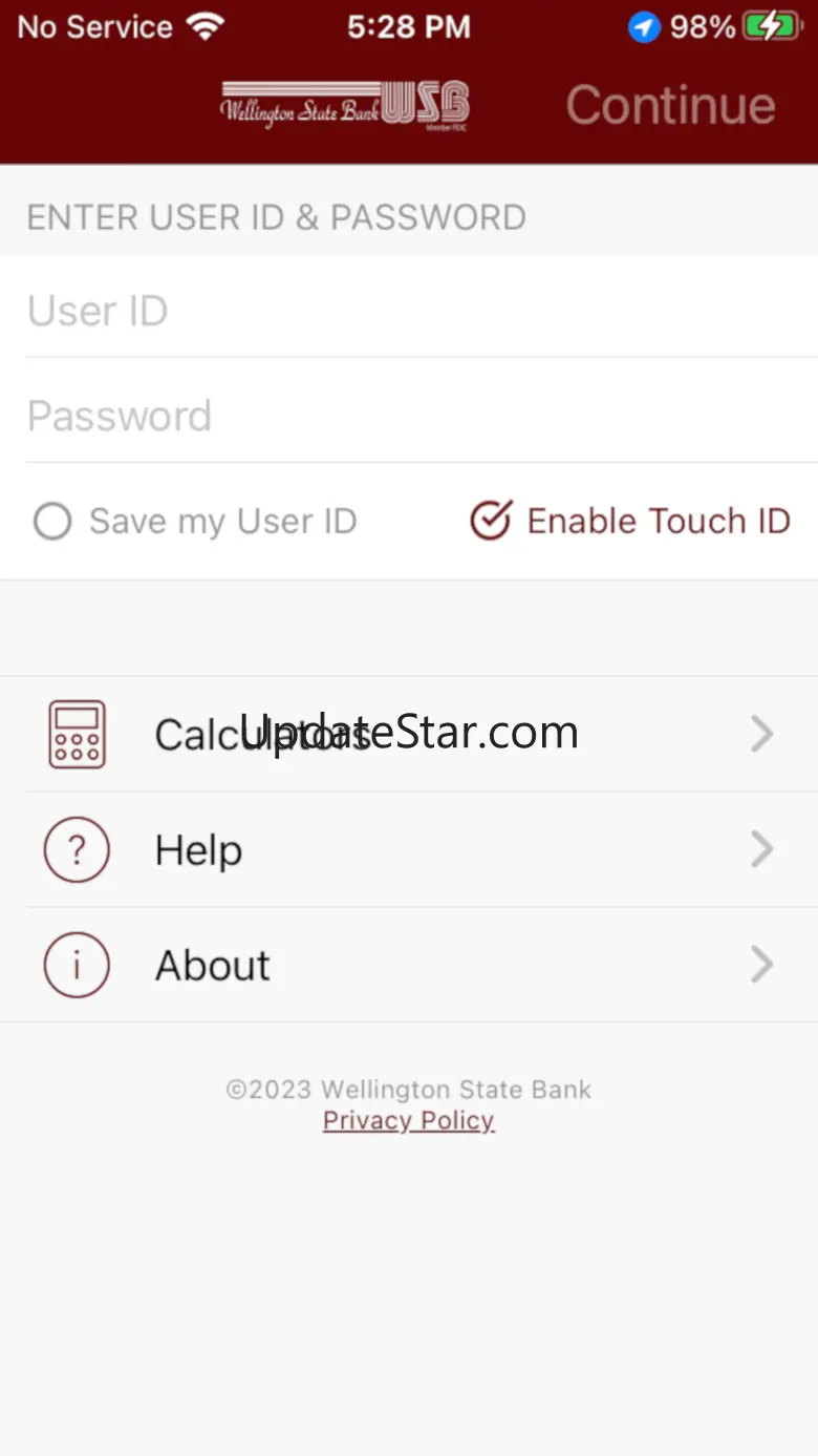 WSB – Wellington State Bank 5.0.31.829