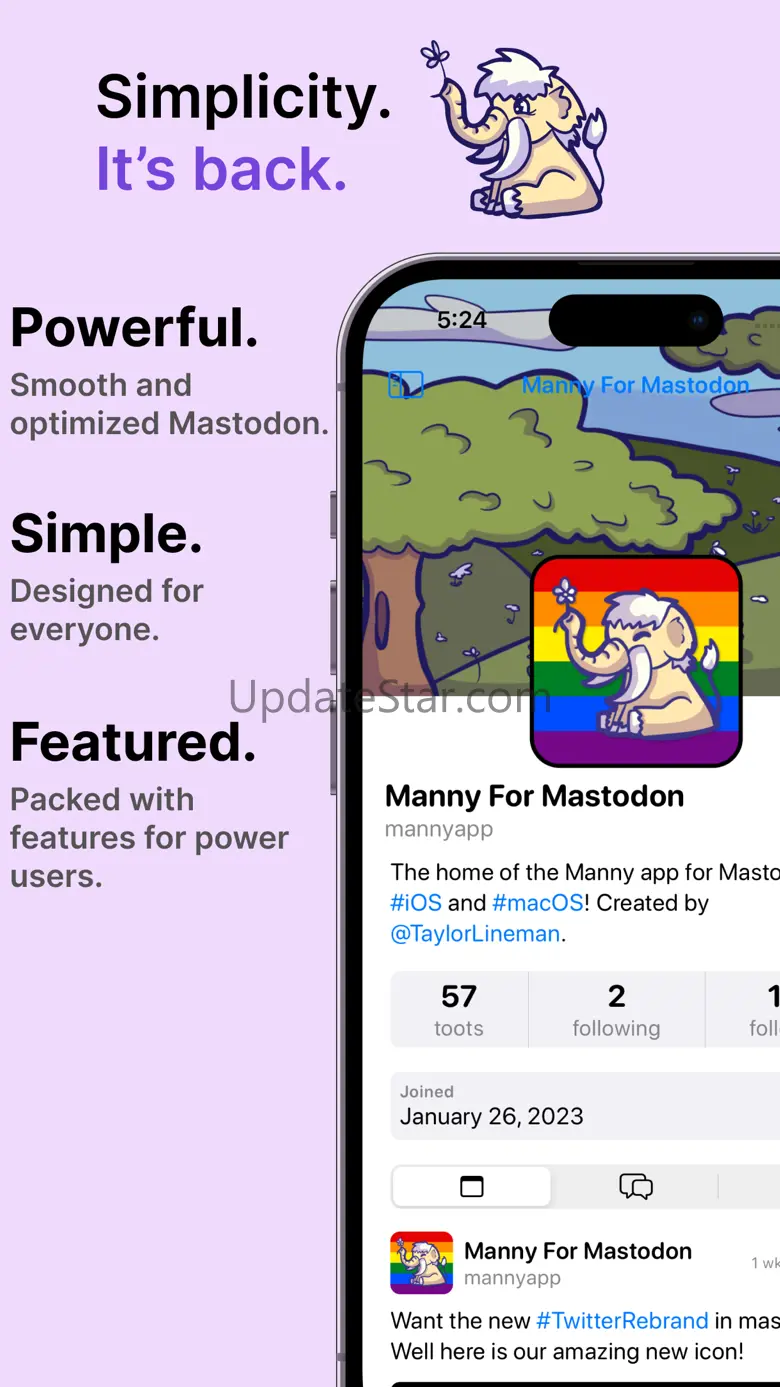Manny - for Mastodon 1.3