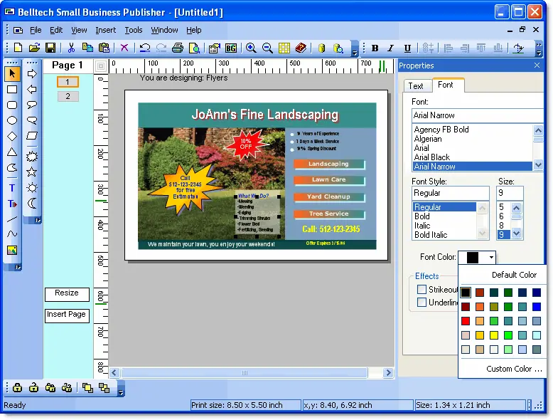 Belltech Small Business Publisher 5.2