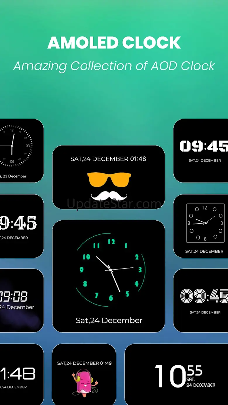 Always ON Analog Digital Clock 19.0