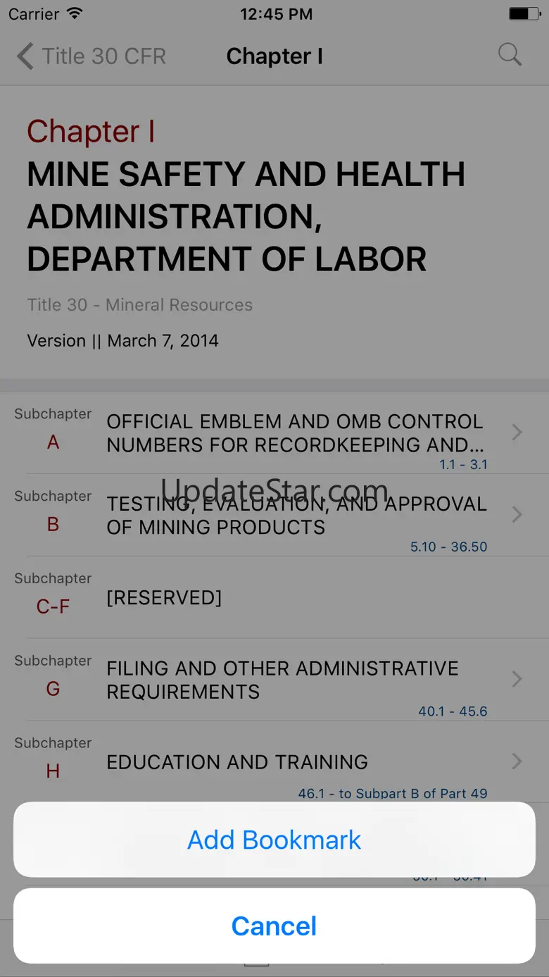 30 CFR by LawStack 8.705.20171010