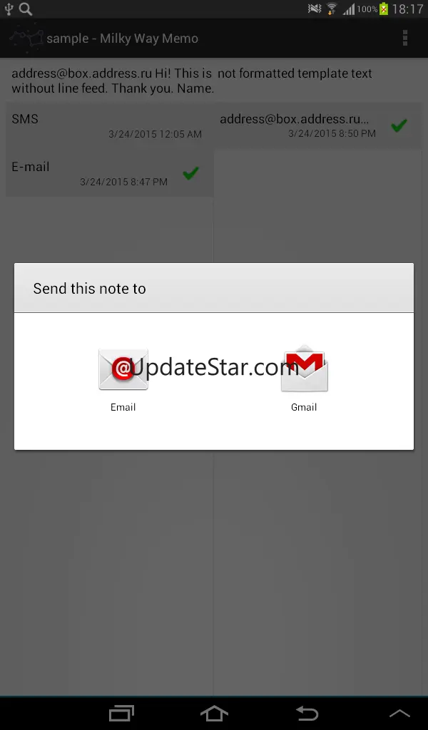 Milky Way Memo Light 4.8