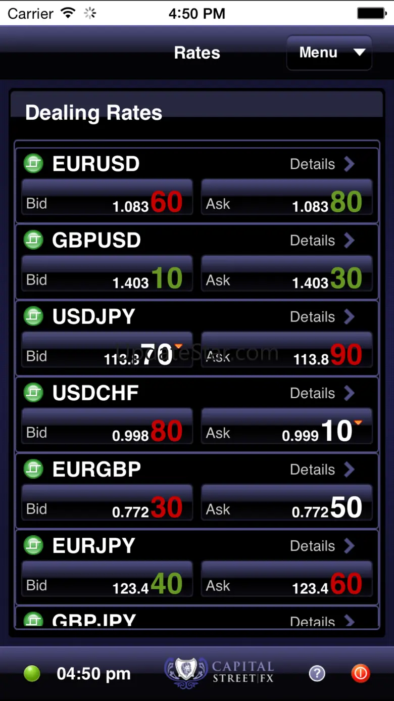 Capital Street Mobile ActForex 1.17.15