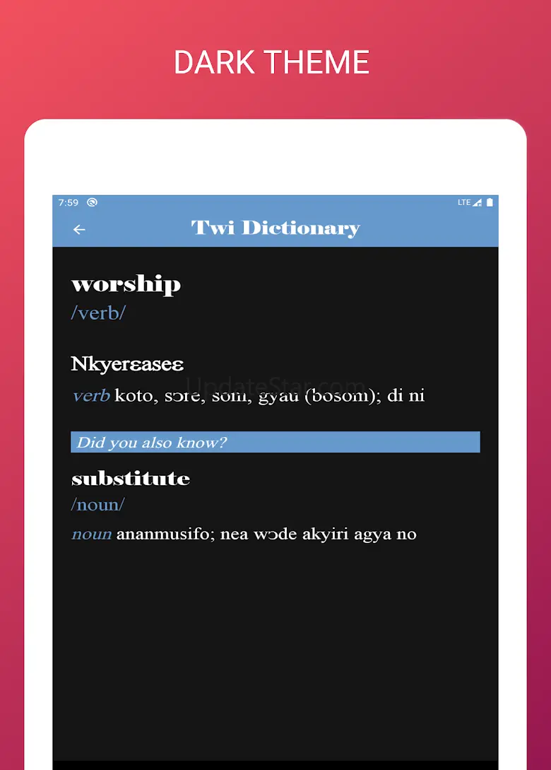 Twi Dictionary 1.0