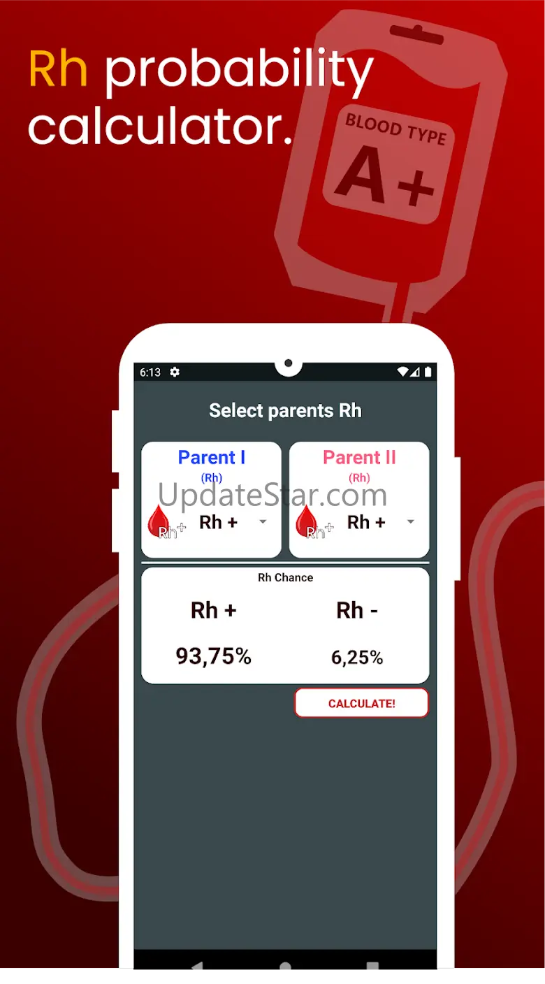 Blood Type Calculator 1.3