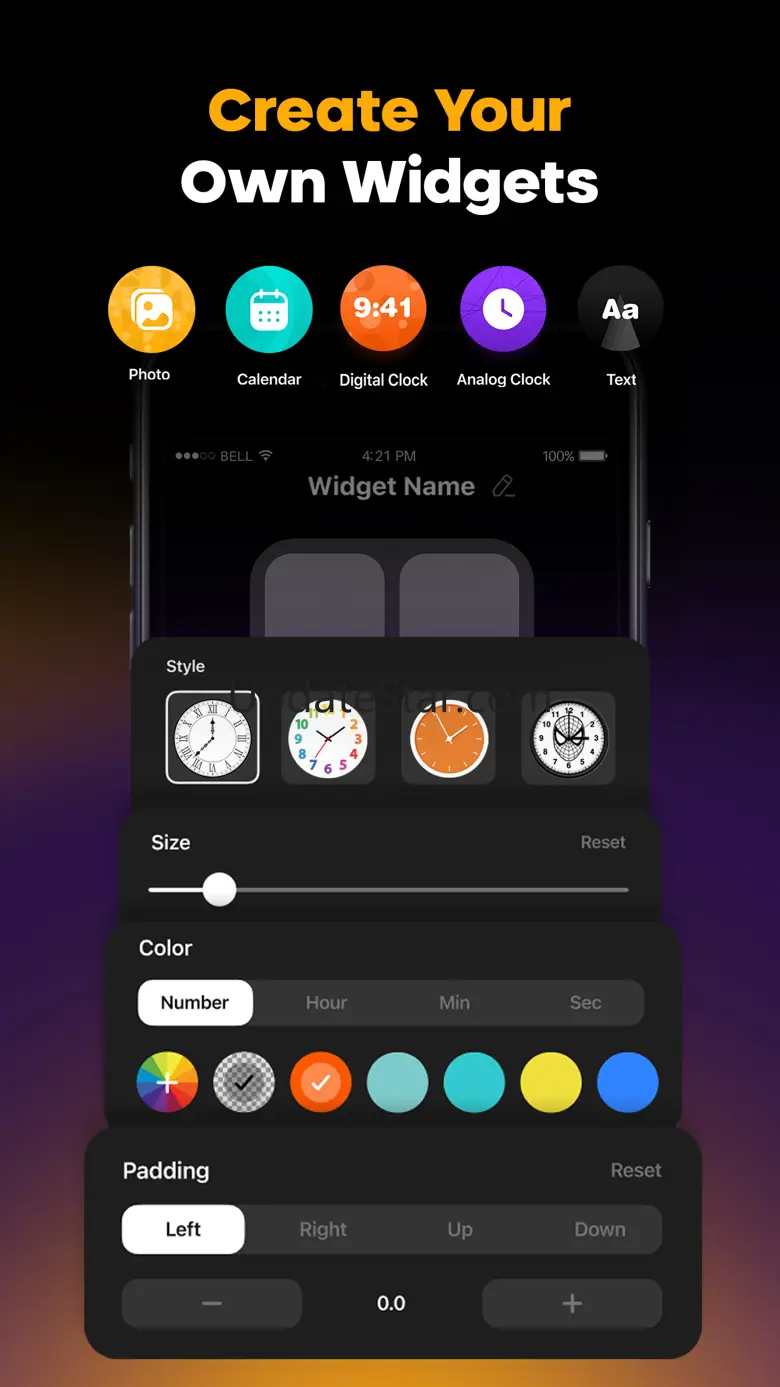 Widgetify - Color Widget Theme 1.1
