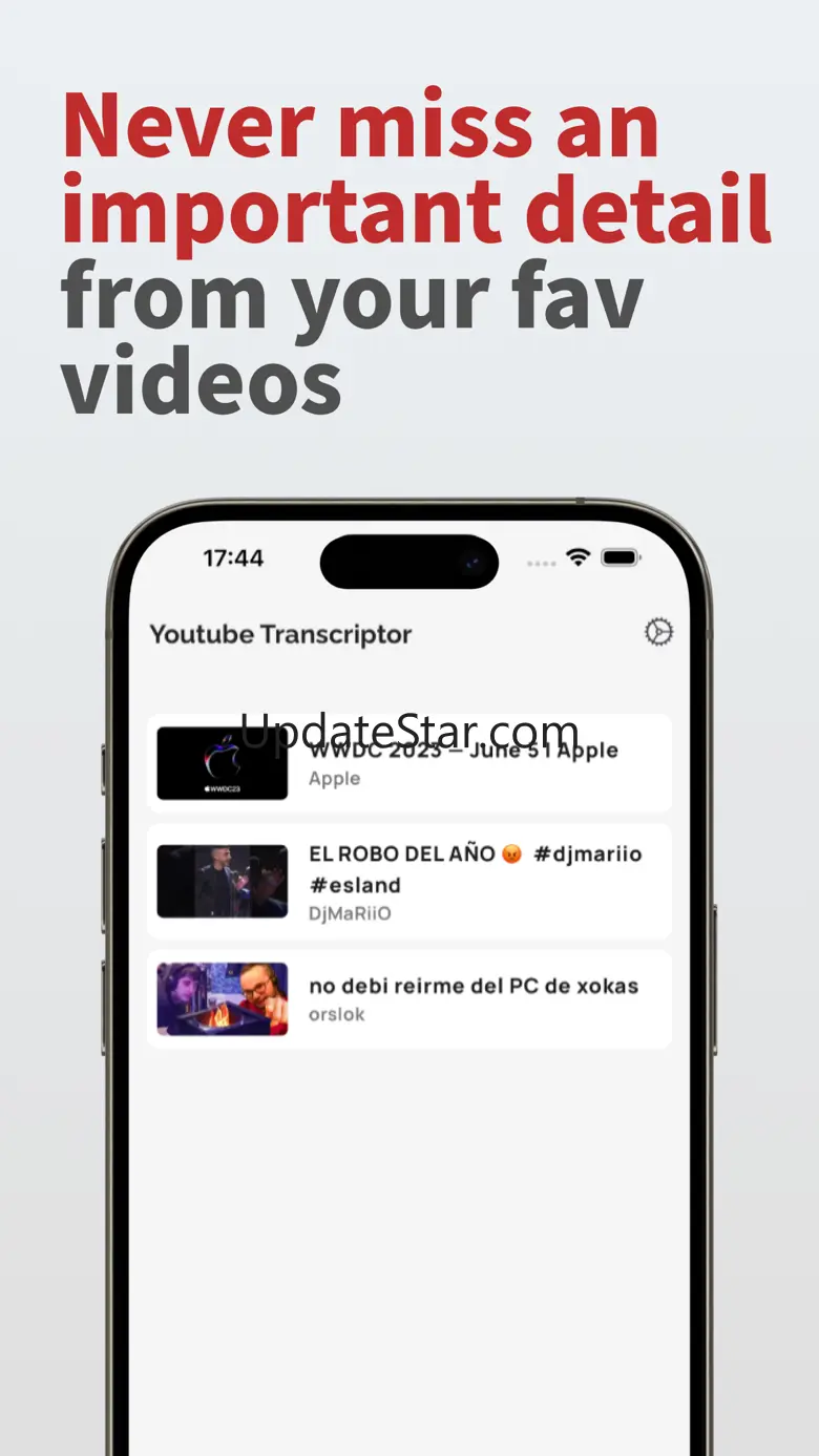 Transcriber for Youtube 1.2.0